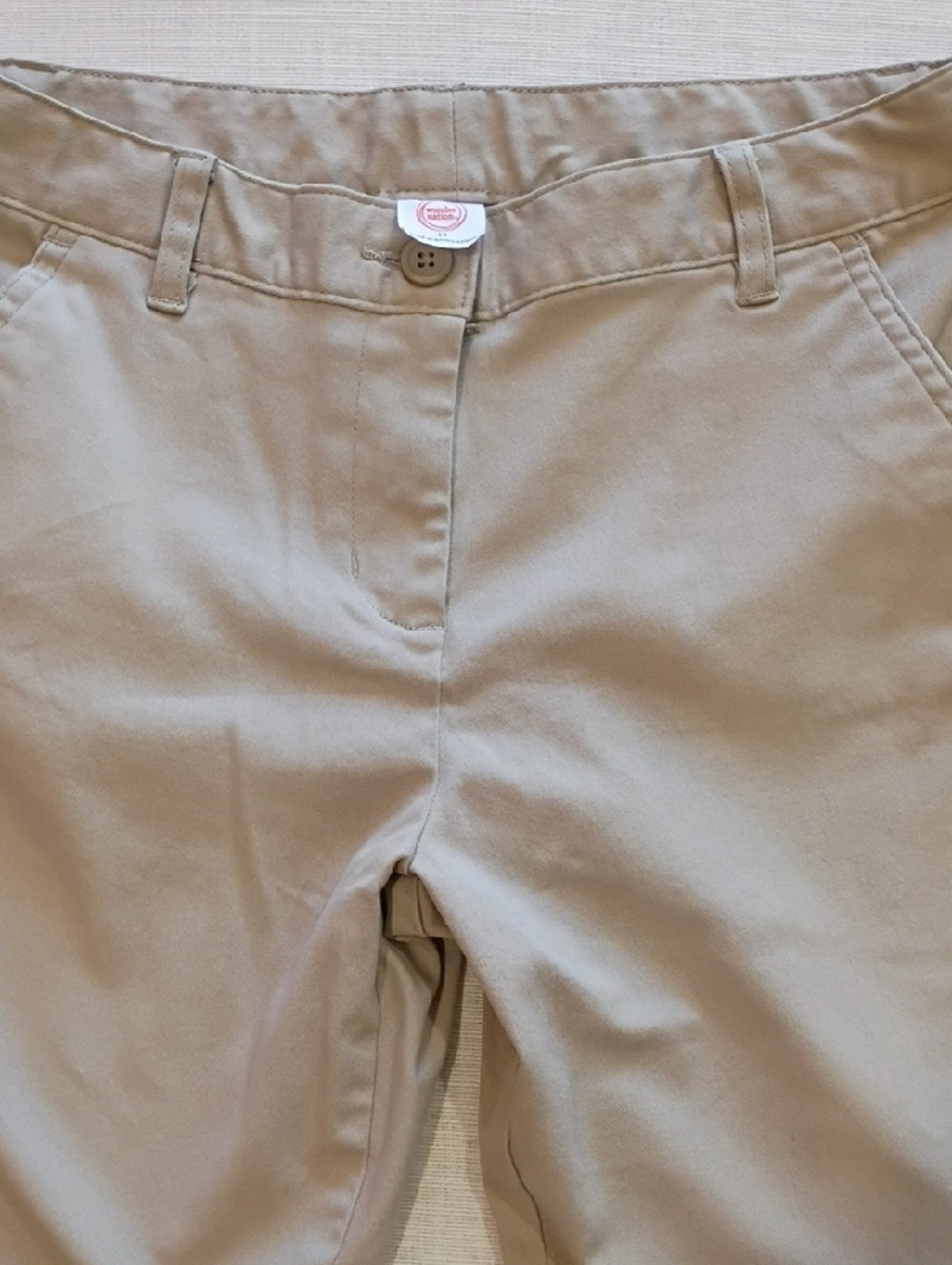 wonder nation Men's Khaki Straight Chino Shorts